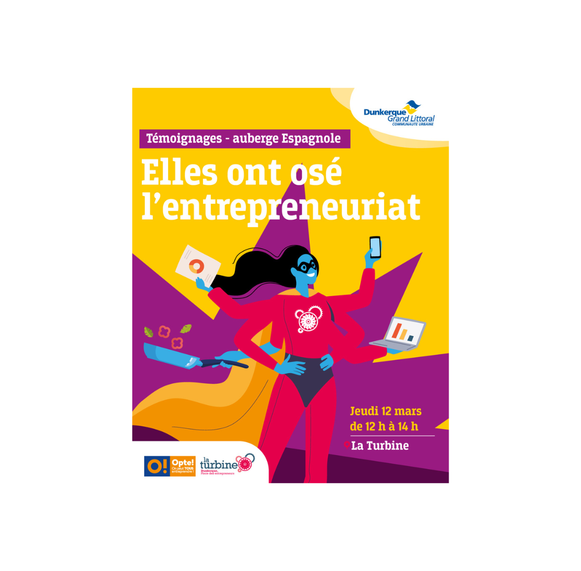 Atelier #OPTE Entrepreneuriat Féminin - OPTE ! BGE Flandre Création